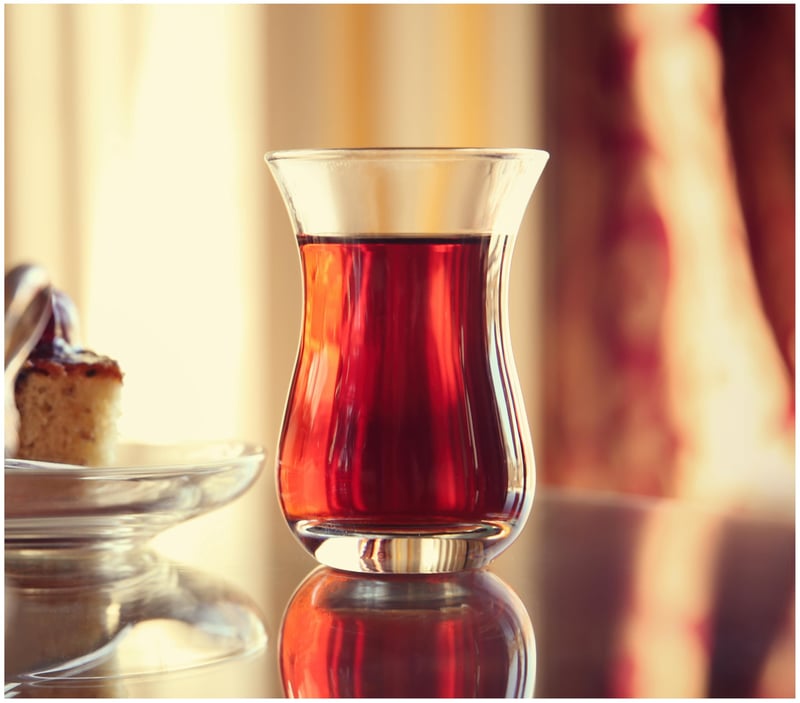 Set čaša za turski čaj Topkapi Filiz, 111 ml, 6 komada