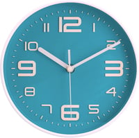 Topkey 8 Inch Csendes Falióra Nagy Számokkal Nem Ketyegő Konyha Nappali Iroda Türkiz - 8 Zoll, Turquoise 1