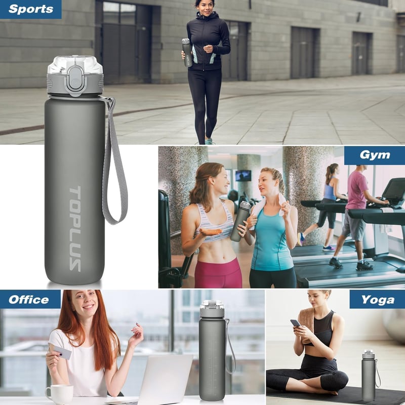 TOPLUS 1 literes BPA-mentes sportpalack szűrővel