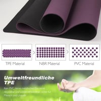 TOPLUS Fitness és Jóga Szőnyeg Hordszíjjal, Csúszásmentes Yoga Mat 4