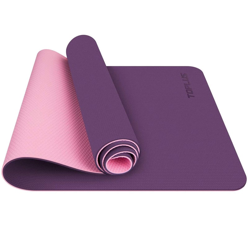 TOPLUS podloga za jogu, protuklizna podloga za vježbanje, za fitness i pilates, 183x61x0,6 cm, TPE materijal, s remenom za nošenje