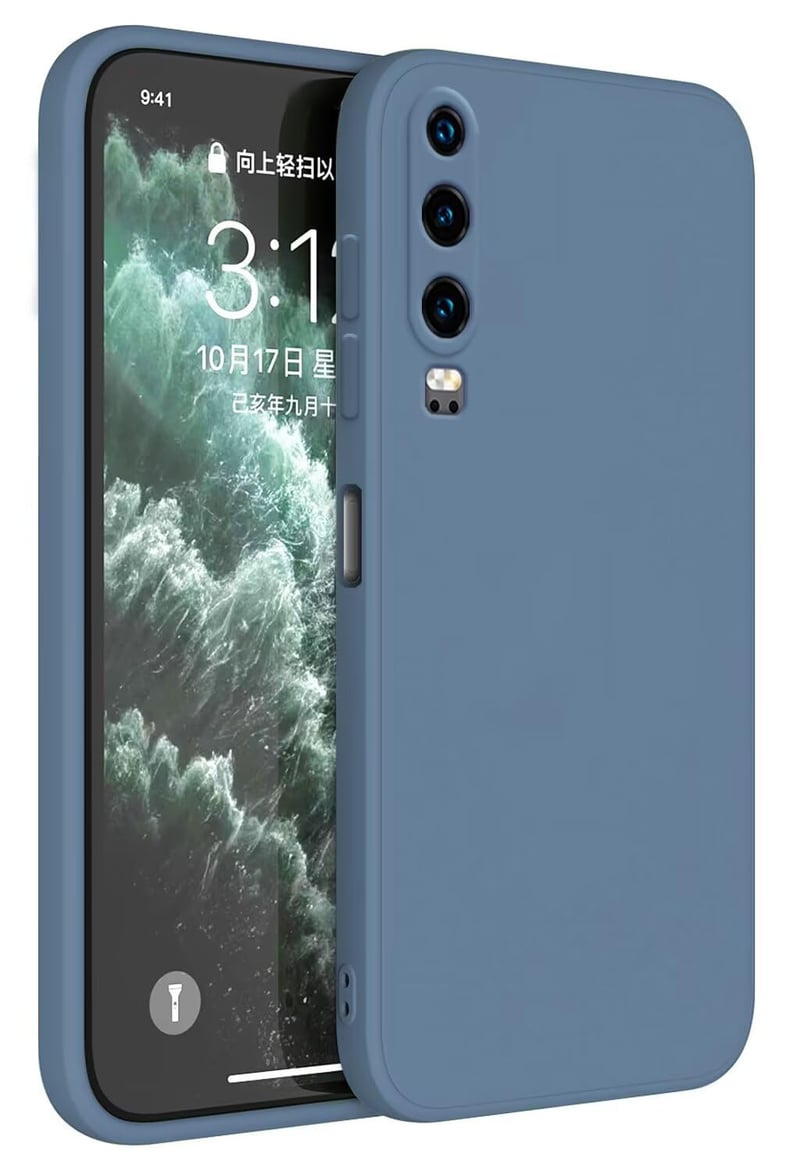 Topme Huawei P30 (6,1 hüvelykes) TPU Szilikon Védőtok - Levendula Szürke