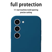 Silikónový kryt Topme na Samsung Galaxy S23 (6,1") – zafírovo modré ochranné puzdro z TPU, flexibilná ochrana povrchu 2