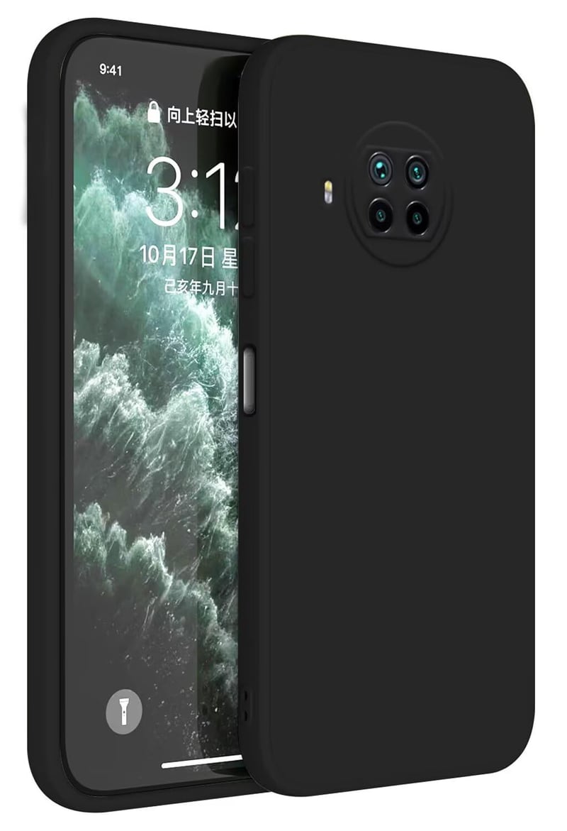 Topme Xiaomi Mi 10T Lite 5G (6,67") TPU silikónový kryt – čierny, ochranný obal na telefón