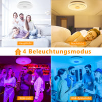 Plafonieră LED TOPPLEE, reglabilă, RGB cu schimbare de culoare, cu telecomandă, model cer înstelat, pentru camera copiilor, dormitor și sufragerie 6