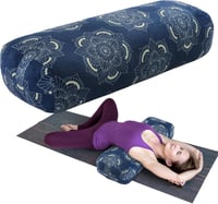 TOPROUD Yoga Bolster Meditációs Párna Regeneratív Jógához 70x27x15cm 1