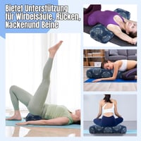 TOPROUD Yoga Bolster Meditációs Párna Regeneratív Jógához 70x27x15cm 4