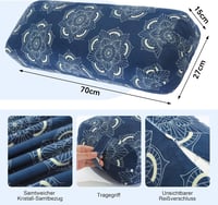 TOPROUD Yoga Bolster Meditációs Párna Regeneratív Jógához 70x27x15cm 2