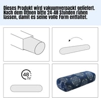 TOPROUD Yoga Bolster Meditációs Párna Regeneratív Jógához 70x27x15cm 7