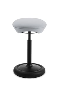 TOPSTAR Sitness HOP HIGH taburet – čierna/sivá, ergonomická kancelárska stolička na aktívne sedenie 1