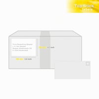 TopStick 8717 Univerzálne samolepiace etikety 105x148 mm, 4 ks/hárok, 100 hárkov, 400 ks, A4, biele, matné, pre laserové a atramentové tlačiarne 5