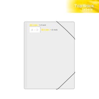 TopStick 8731 Univerzális Öntapadós Címkék, 48,3 x 25,4 mm, 44 db/A4 ív, 44000 db, 1000 lap, Matt, Fehér, Nyomtatható Papír Etikett 5