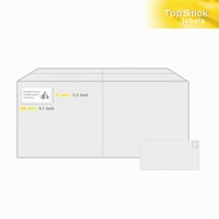 TopStick 8734 Univerzálne samolepiace etikety, 105x57 mm, 10 ks/hárok, 1000 ks, A4, biele, matné, potlačiteľné 5