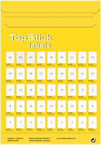 TopStick 8734 Univerzálne samolepiace etikety, 105x57 mm, 10 ks/hárok, 1000 ks, A4, biele, matné, potlačiteľné 3