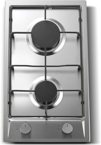 TopStrong 2 égős beépíthető gázfőzőlap 30 cm rozsdamentes 4200 W automata lángvédelemmel földgáz és PB gáz 8