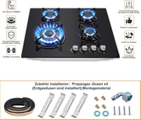 TopStrong 4 égős gázfőzőlap 60 cm, 8060 W, automata biztonsági védelemmel 9