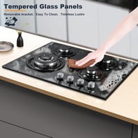TopStrong 4 égős gázfőzőlap 60 cm, 8060 W, automata biztonsági védelemmel 5