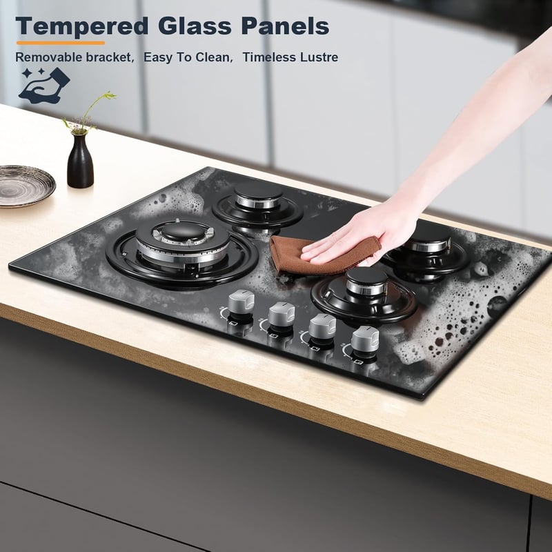 TopStrong 4 égős gázfőzőlap 60 cm, 8060 W, automata biztonsági védelemmel
