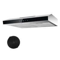 Hotă TopStrong de 60 cm, Încorporabilă, cu Filtru de Carbon Activ, Debit de Aer 201 m³/h, Oțel Inoxidabil, 3 Trepte, Control Tactil 1