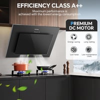 TopStrong 60 cm-es Páraelszívó LED Világítással, 350 m³/h Szívóerő, Aktívszén Szűrő, 3 Fokozat 3