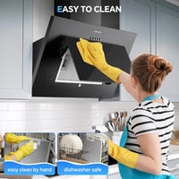 TopStrong 60 cm-es Páraelszívó LED Világítással, 350 m³/h Szívóerő, Aktívszén Szűrő, 3 Fokozat 5
