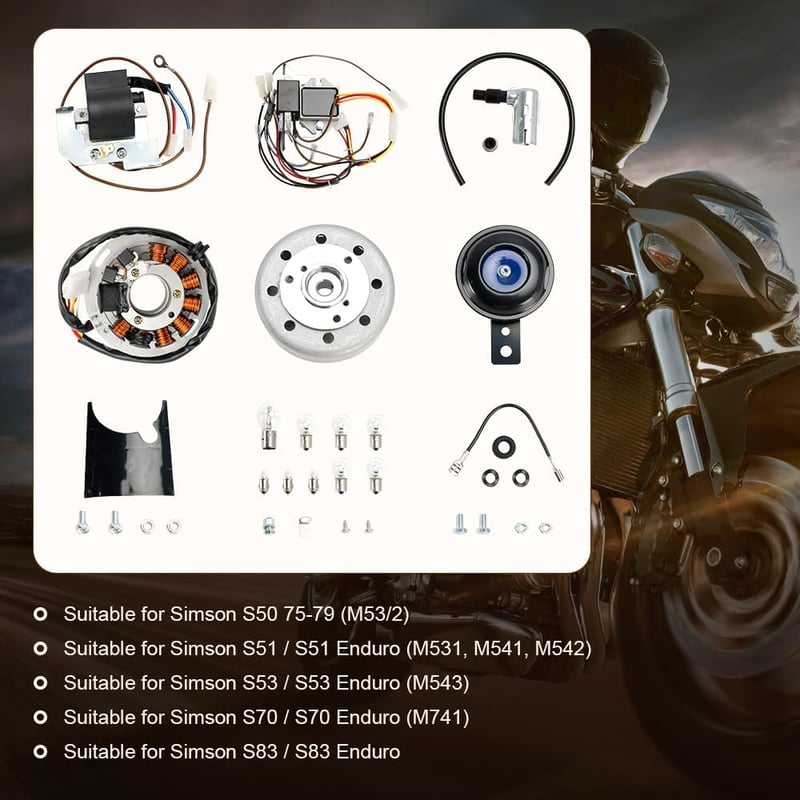 Topteng 12V Gyújtásrendszer Konverziós Szett Simson S50 S51 S53 S70 S83 Enduro