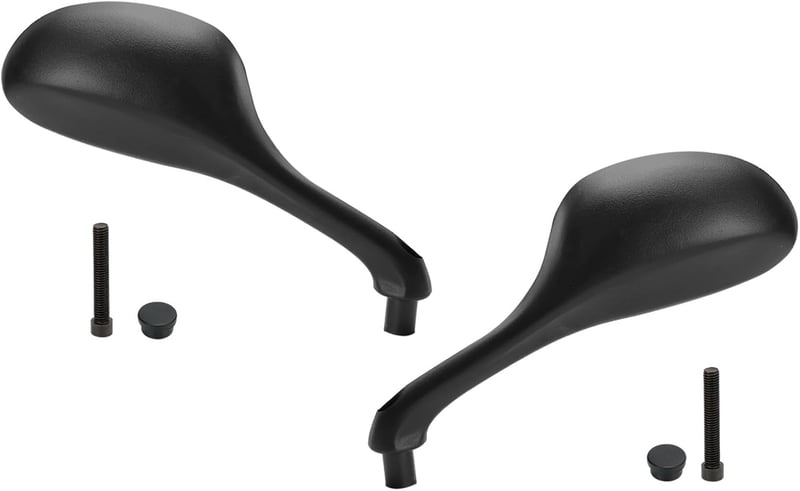 Topteng Visszapillantó Tükör Szett - Bal és Jobb Oldali, Gilera Runner 125/180/200/50 SP és Piaggio NRG Power TPH Modellekhez, Fekete