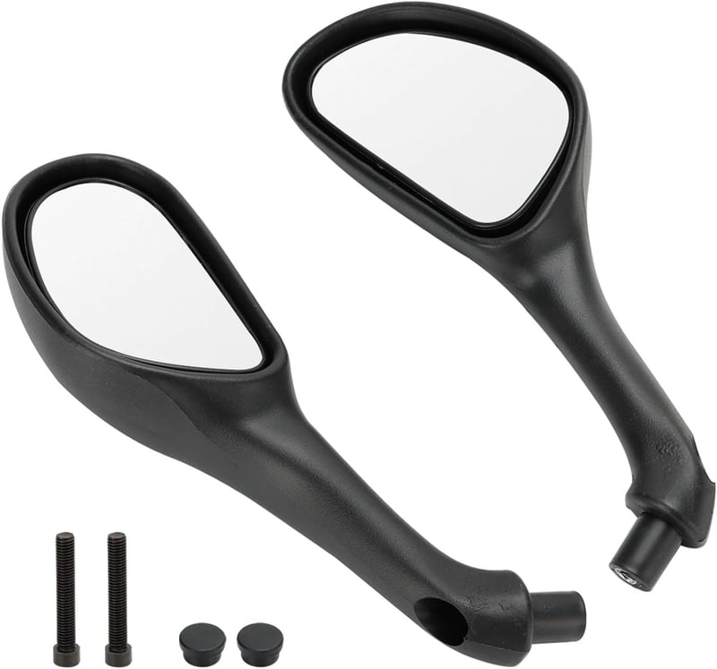 Topteng Visszapillantó Tükör Szett - Bal és Jobb Oldali, Gilera Runner 125/180/200/50 SP és Piaggio NRG Power TPH Modellekhez, Fekete