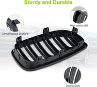 TOPTHAN BMW 1-es E81 E82 E87 E88 Fényes Fekete Vesekagyló Rács 2008-2011 5