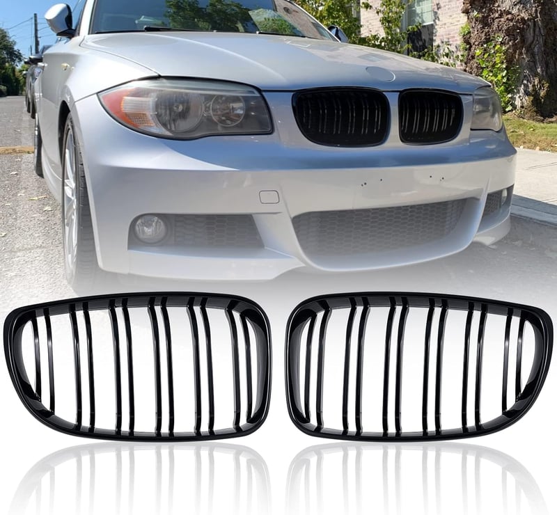 TOPTHAN BMW 1-es E81 E82 E87 E88 Fényes Fekete Vesekagyló Rács 2008-2011