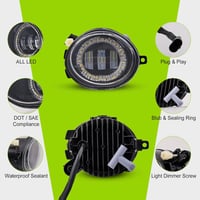 TOPTHAN LED Ködlámpa BMW E46 3-as Sorozathoz (320i 323i 325i 325xi 330i 330xi M3) - Sport Csomagos Modellekhez - Vízmentes Első Ködlámpa Sze 3