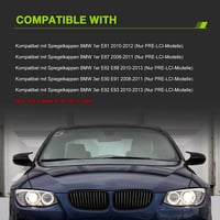 TOPTHAN Tükörburkolat BMW 3-as Sorozat E90 E91 E92 E93 2008-2013 Oldalsó Visszapillantó Tükör Ház Bal Jobb Fényes Fekete 2