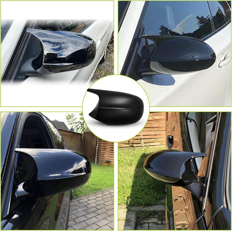 TOPTHAN Tükörburkolat BMW 3-as Sorozat E90 E91 E92 E93 2008-2013 Oldalsó Visszapillantó Tükör Ház Bal Jobb Fényes Fekete