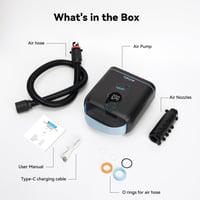 Elektrická pumpa na SUP TOPUMP TPS260 20PSI, nabíjateľná, automatické vypnutie, 2-stupňové nafukovanie/vyfukovanie, nabíjanie typu C, paddleboard 6