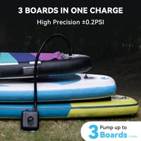 Elektrická pumpa na SUP TOPUMP TPS260 20PSI, nabíjateľná, automatické vypnutie, 2-stupňové nafukovanie/vyfukovanie, nabíjanie typu C, paddleboard 5
