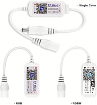 TOPXCDZ RGB Smart Bluetooth LED szalag vezérlő telefon app hanggal 16M szín 2