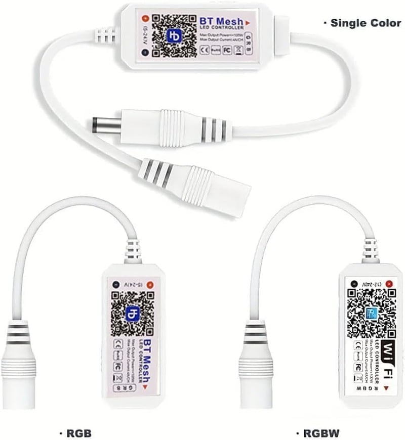 TOPXCDZ RGB Smart Bluetooth LED szalag vezérlő telefon app hanggal 16M szín