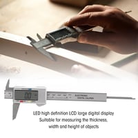 Topyond Digitális Tolómérő 150mm LCD Kijelzővel, Vízálló Porálló Precíziós Mérőeszköz Háztartási és Ipari Használatra 4