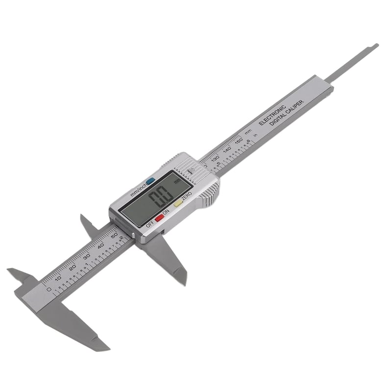 Topyond Digitális Tolómérő 150mm LCD Kijelzővel, Vízálló Porálló Precíziós Mérőeszköz Háztartási és Ipari Használatra