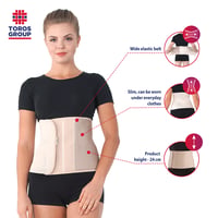 TOROS-GROUP Szülés Utáni Hasprés Rugalmas Pocakszalag 24cm Postpartum Binder 4