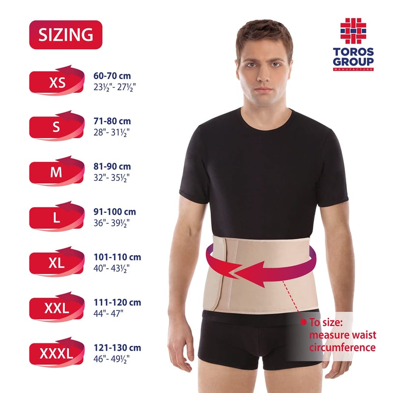 TOROS-GROUP Szülés Utáni Hasprés Rugalmas Pocakszalag 24cm Postpartum Binder