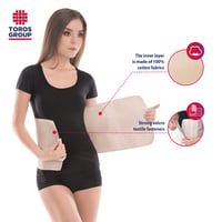 TOROS-GROUP Szülés Utáni Hasprés Rugalmas Pocakszalag 24cm Postpartum Binder 5