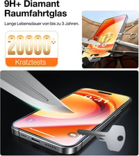TORRAS edzett üveg képernyővédő iPhone 17 Pro Max-hoz, 9H+, tokkompatibilis - 2 db 5