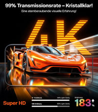 TORRAS edzett üveg képernyővédő iPhone 17 Pro Max-hoz, 9H+, tokkompatibilis - 2 db 8