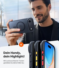 Husă TORRAS Guardian-Mag pentru iPhone 17 Air cu MagSafe - Protecție militară, buton pentru cameră, rezistentă la șocuri, anti-zgârieturi, husă subțire, negru mat 9