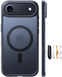Husă TORRAS Guardian-Mag pentru iPhone 17 Air cu MagSafe - Protecție militară, buton pentru cameră, rezistentă la șocuri, anti-zgârieturi, husă subțire, negru mat 1