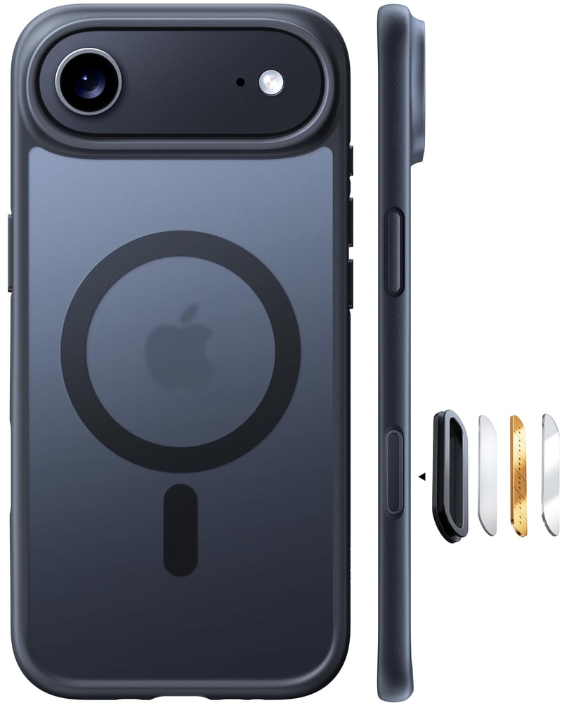 Husă TORRAS Guardian-Mag pentru iPhone 17 Air cu MagSafe - Protecție militară, buton pentru cameră, rezistentă la șocuri, anti-zgârieturi, husă subțire, negru mat