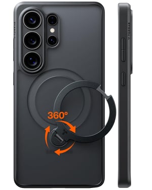 TORRAS Ostand Q3 Spin Samsung Galaxy S26 Ultra tok - 360 fokos forgatható gyűrűs állvány, MagSafe kompatibilis, ütésálló, fekete