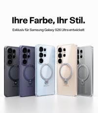 Husă TORRAS Ostand Q3 Spin pentru Samsung Galaxy S26 Ultra - Negru, husă cu inel rotativ 9
