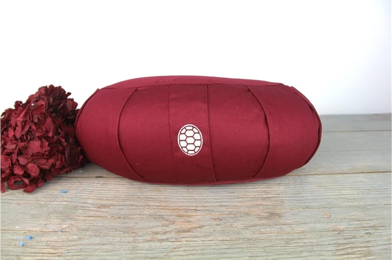 TORTUGA MEDITATION & YOGA Félhold Meditációs Párna Búzahéj Töltettel 15cm Pamut Borítás